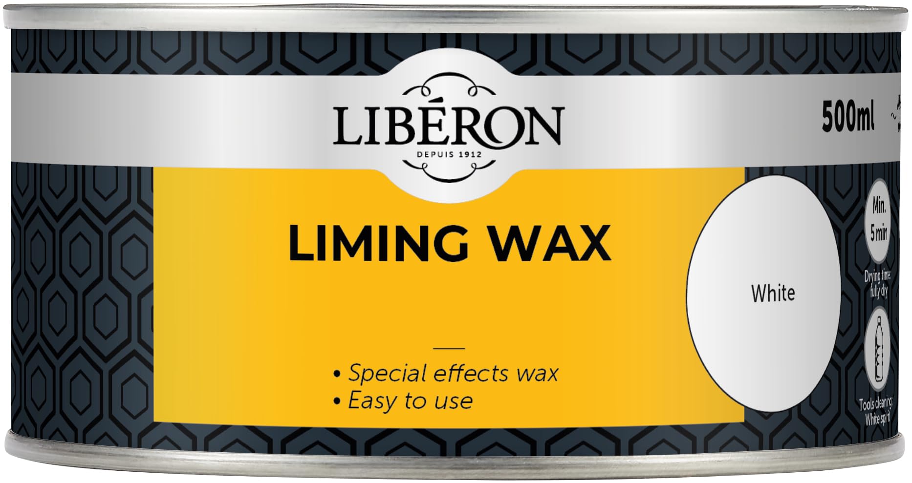 Liberon Liming Wax - 250ml & 500ml - Create Whitewash Limed Effect (500ml)