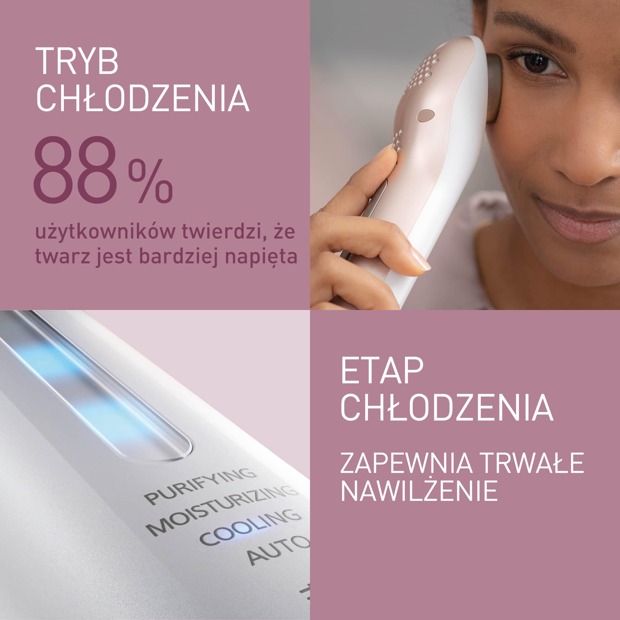 Panasonic EH-XT20 Stymulator mikroprądowy (ergonomiczna hipoalergiczna głowica 3 w 1 z tytanu, nasadka ochronna)