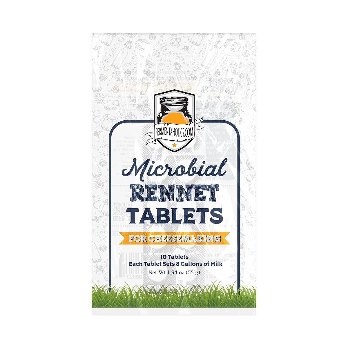 Fermentaholics Vegetarian Microbial Stable Rennet Tablets for Vegan Cheese