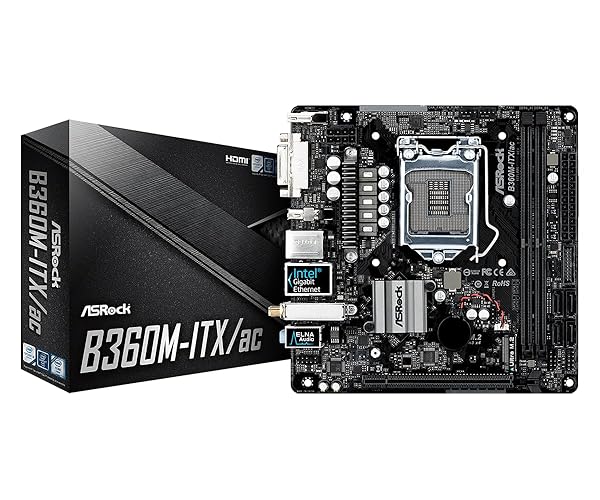ASRock B360M-ITX/AC LGA1151/Intel B360/DDR4/SATA3&USB3.1/M.2/Wi-Fi/GbE/Mini-ITX Motherboard