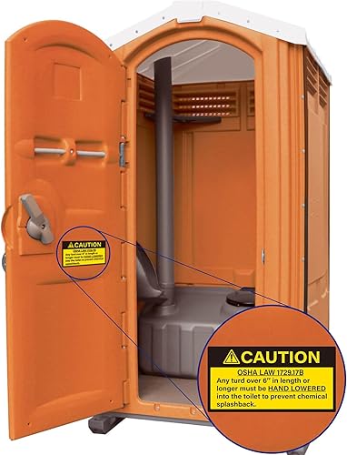 Miniatura 1 de 60 calcomanías divertidas, calcomanías OSHA para baño de orinal Porta, baño, broma de broma, regalos para adultos y adolescentes