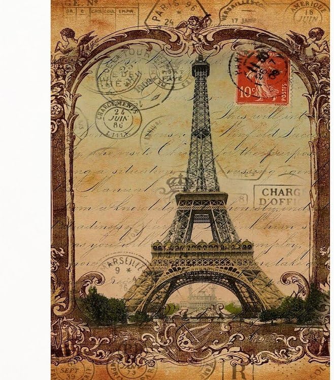 Miniatura 2 de CafePress Vintage Paris Eiffel Tower Standard Size Playing Cards