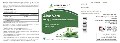 Miniatura 2 de HERBAL HILLS Senna Cápsulas 120 y cápsulas de aloe vera 120 unidades para digestión saludable y desintoxicación Combo (paquete de 2) 240 unidades