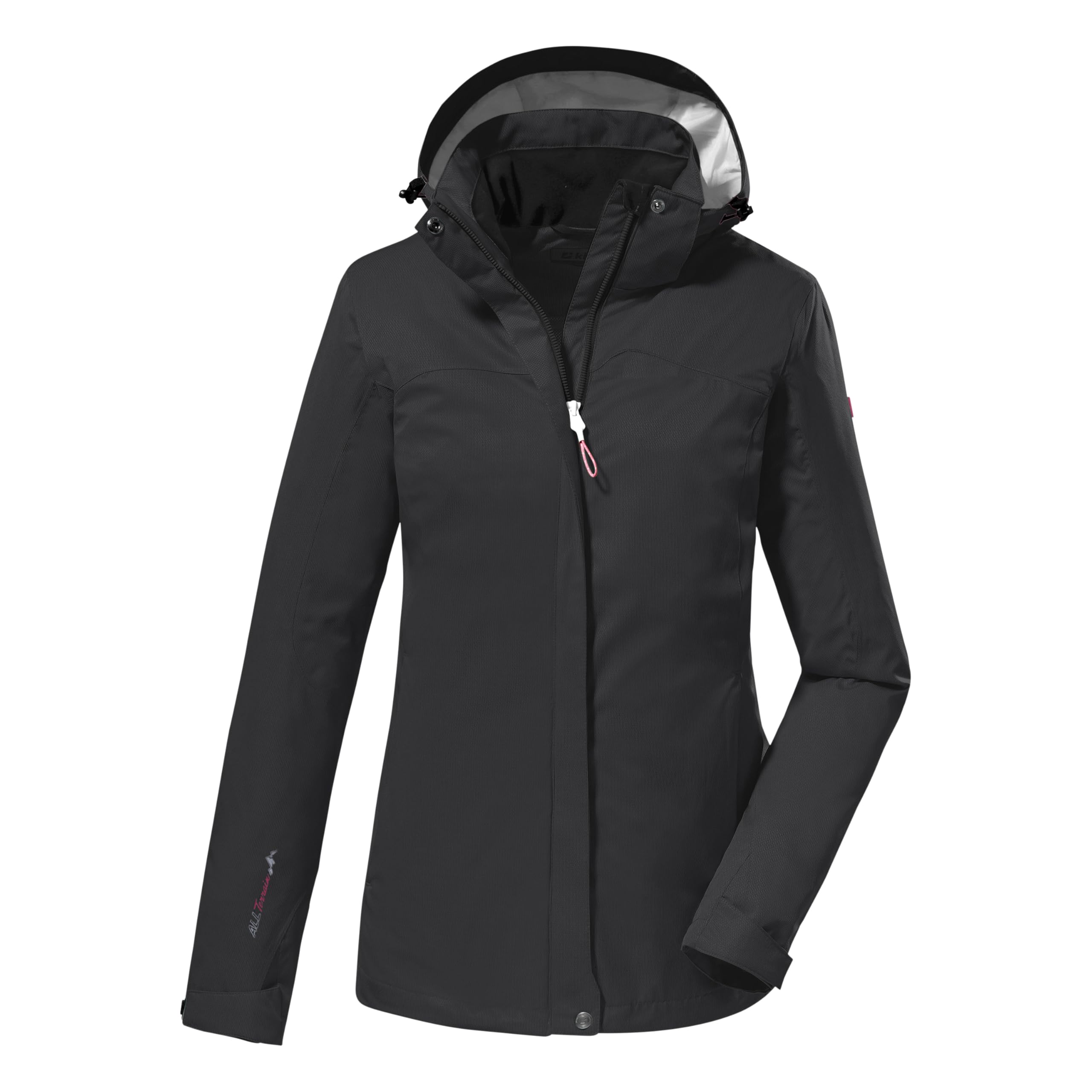 killtec Damen Funktionsjacke/Outdoorjacke mit abzippbarer Kapuze Kurzgröße KOS 133 KG WMN JCKT