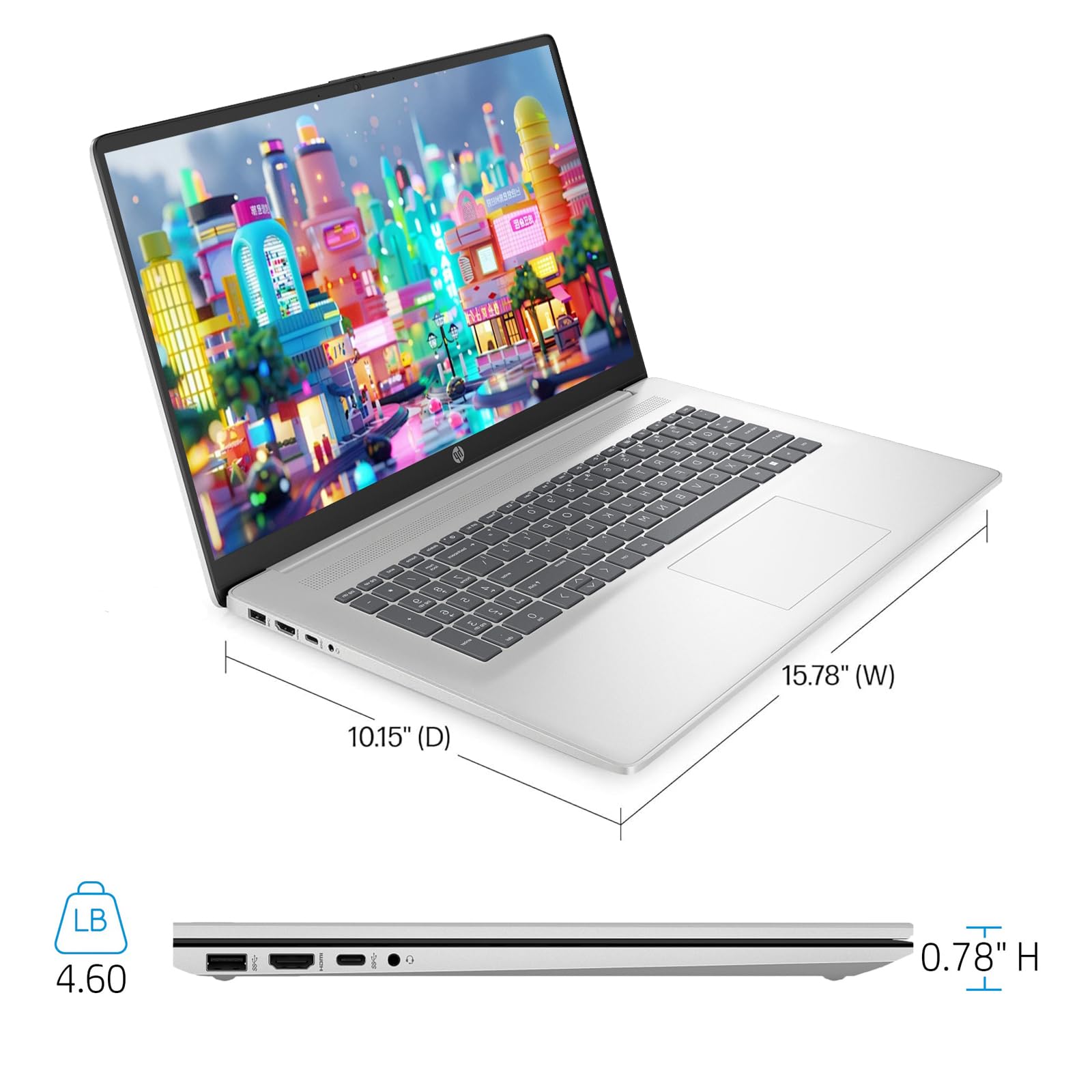 Amazon.co.jp: HP 2025 17インチ ビジネスノートパソコン 17.3インチ