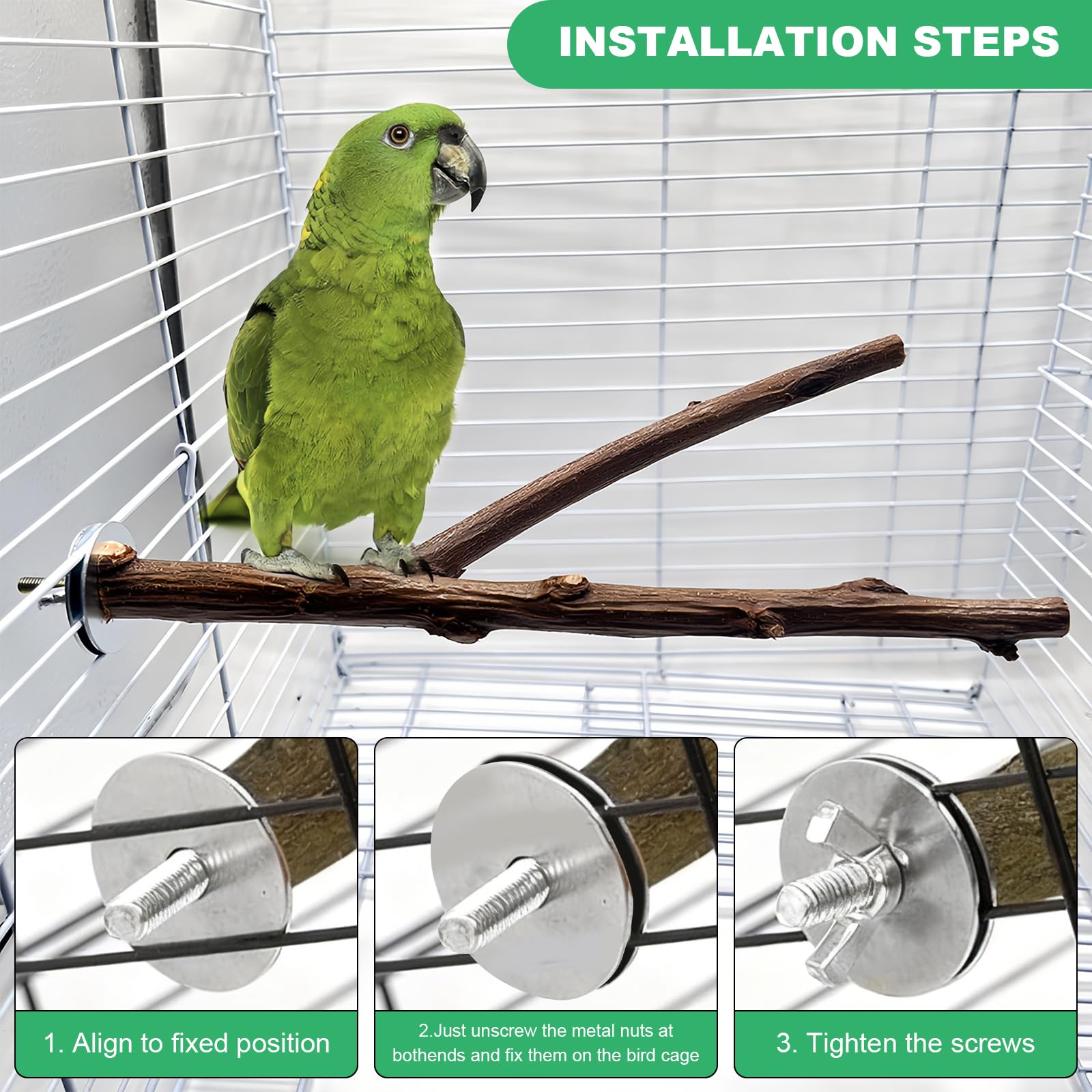 8 Pezzi Di Giocattoli E Accessori per Parrocchetti, per Uccelli In Legno, Giocattoli per Uccelli In Legno Naturale, per Calopsitte, Accessori per Gabbie