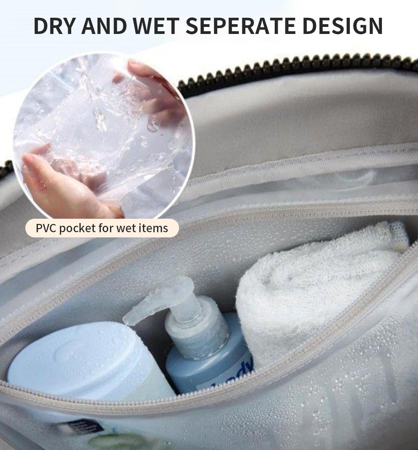 Travel Duffle Gym Bag for Women, Lightweight Puffer Carry on Weekender Bags with Wet Pocket Tote Yoga Workout Bag (Black) - Image 6