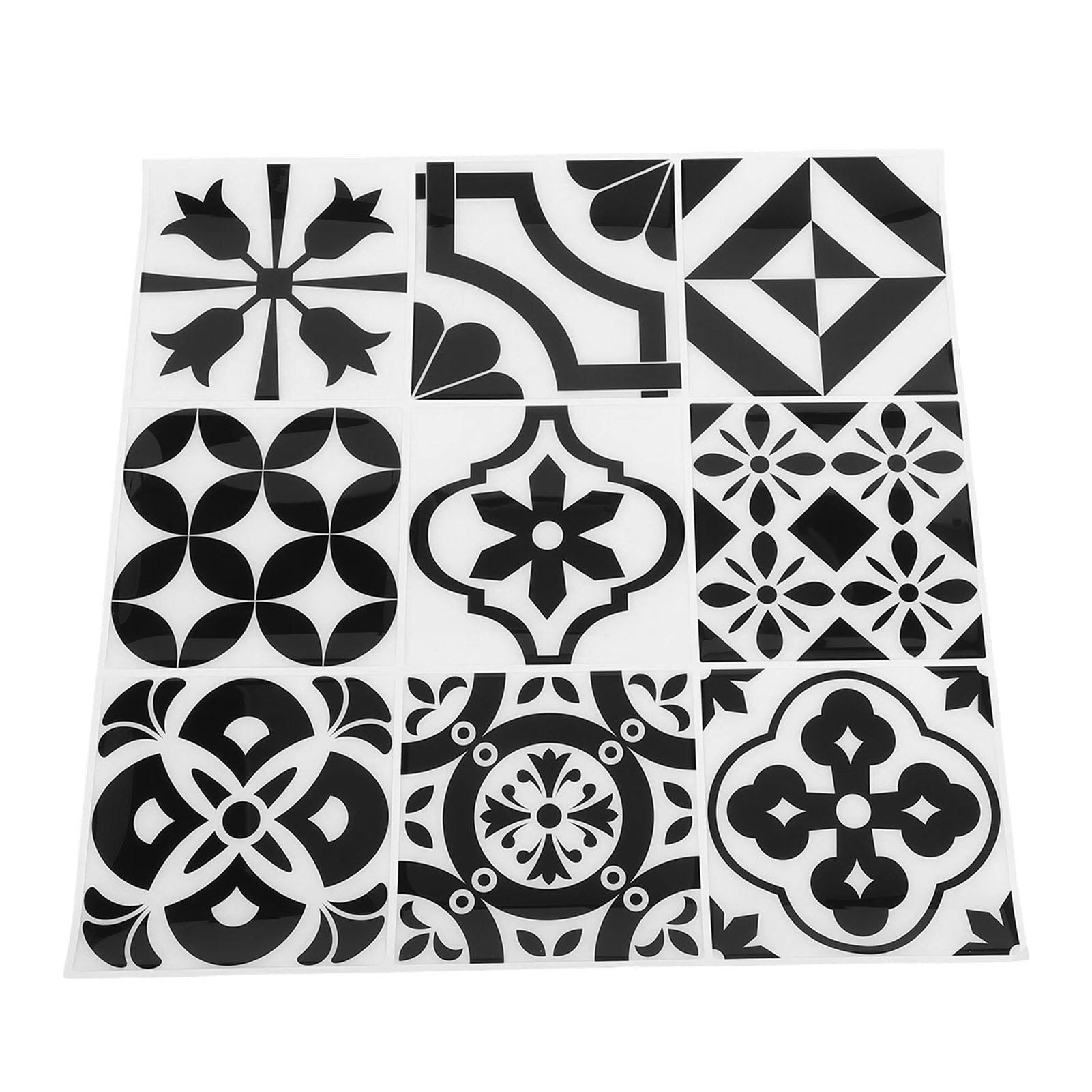 Yosoo Health Gear Naklejki ścienne 3D, Samoprzylepne Naklejki na Kafelki z PU PET 10 szt. 12x12 Cali Geometryczny Relief Dekoracje ścienne, Odklej i Przyklej do Kuchni łazienka Biuro Studio Strona