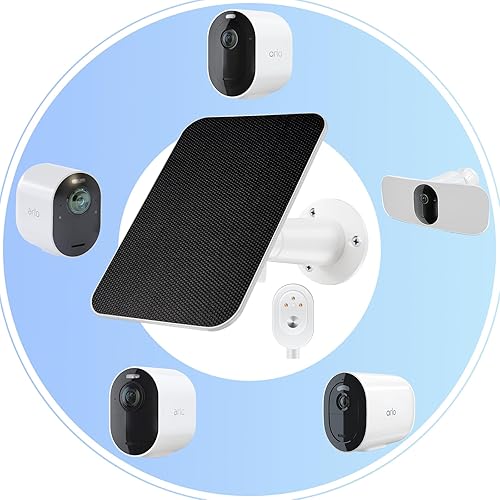 Miniatura 3 de Arlo - Cargador de panel solar, cargador de panel solar Arlo Essential compatible con Arlo Pro 3Pro 4Arlo Pro 5S 2KArlo UltraUltra 2Arlo Go 2,