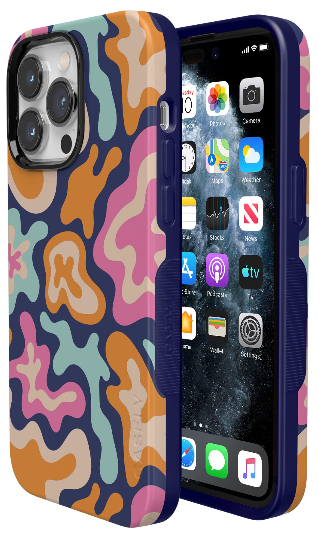 Casely IPhone 14 Pro Max Case - Abstract Geo Design With MagSafe Compatibility