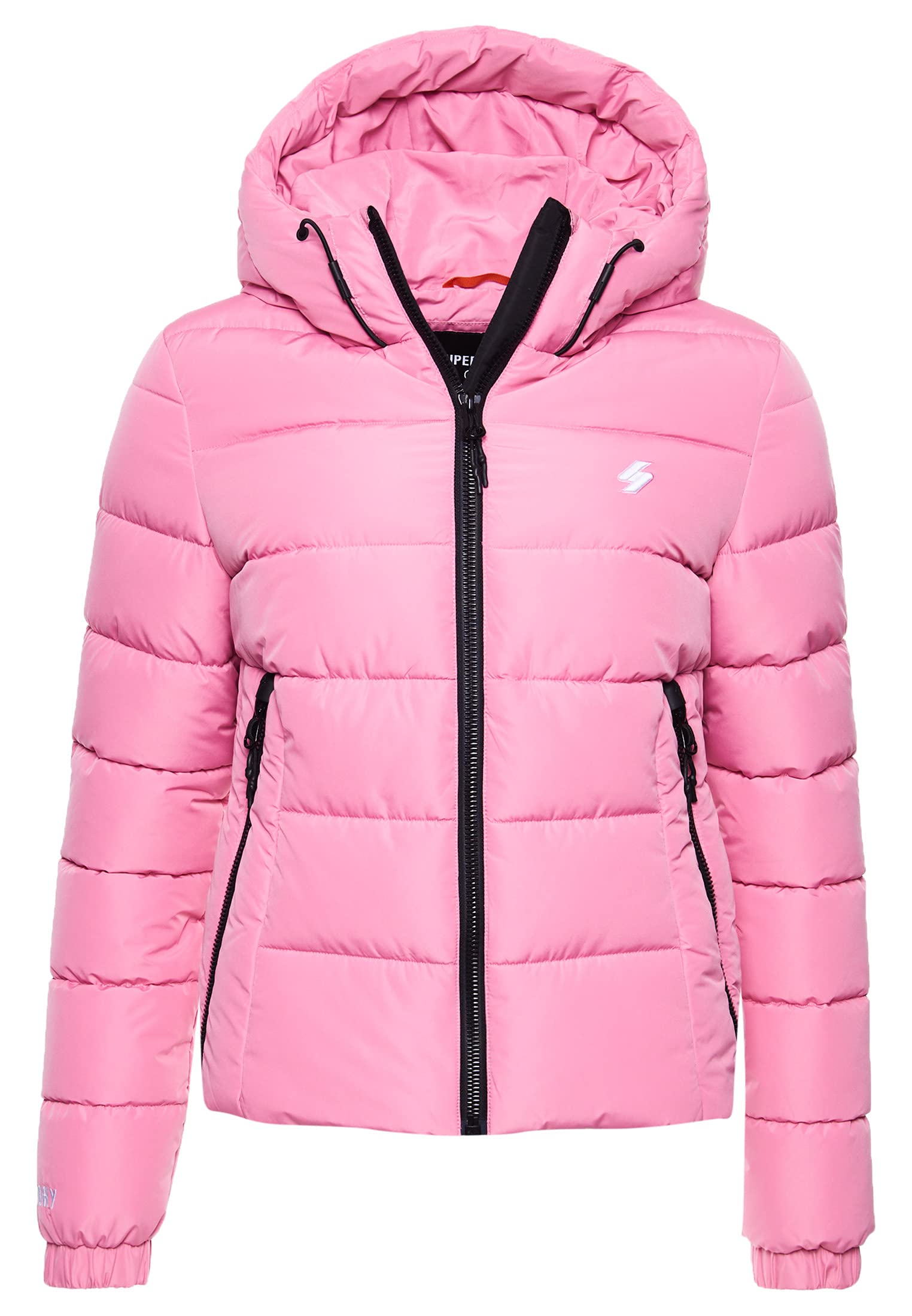 Superdry Women's Hooded Spirit Sports Puffer Jacket, Montauk Blush, S