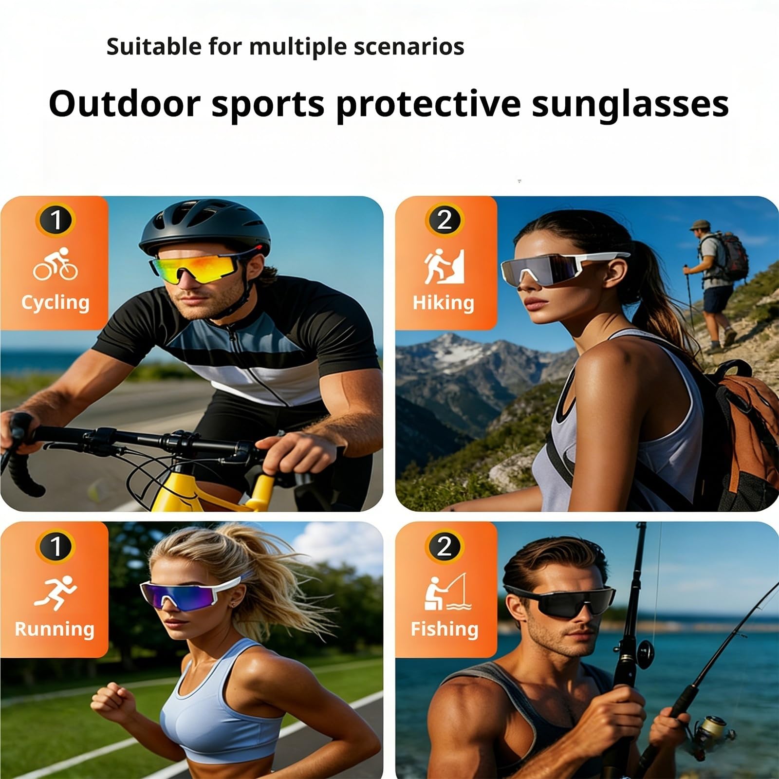 Mothdust Occhiali Da Sole Telecamera Sport 4K Video EIS Stabilizzazione Lenti Polarizzate Per Action Ciclismo