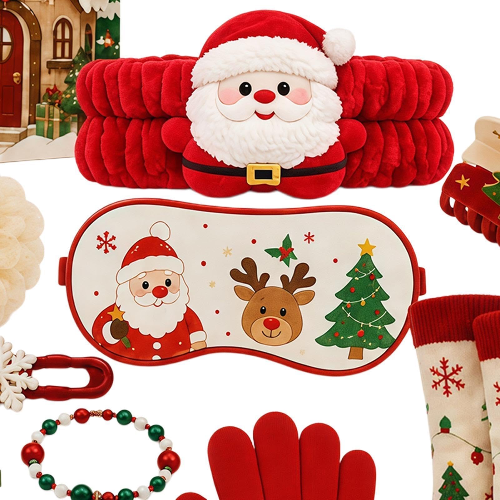Countdown To Christmas Calendar Santa Bransoletki Akcesoria do włosów