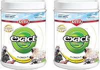 Kaytee Exact Hand Feeding for Baby Birds 18oz Pack of 2 - Probiotics, Omega 3s for Growth, Weaning & Bright Plumage