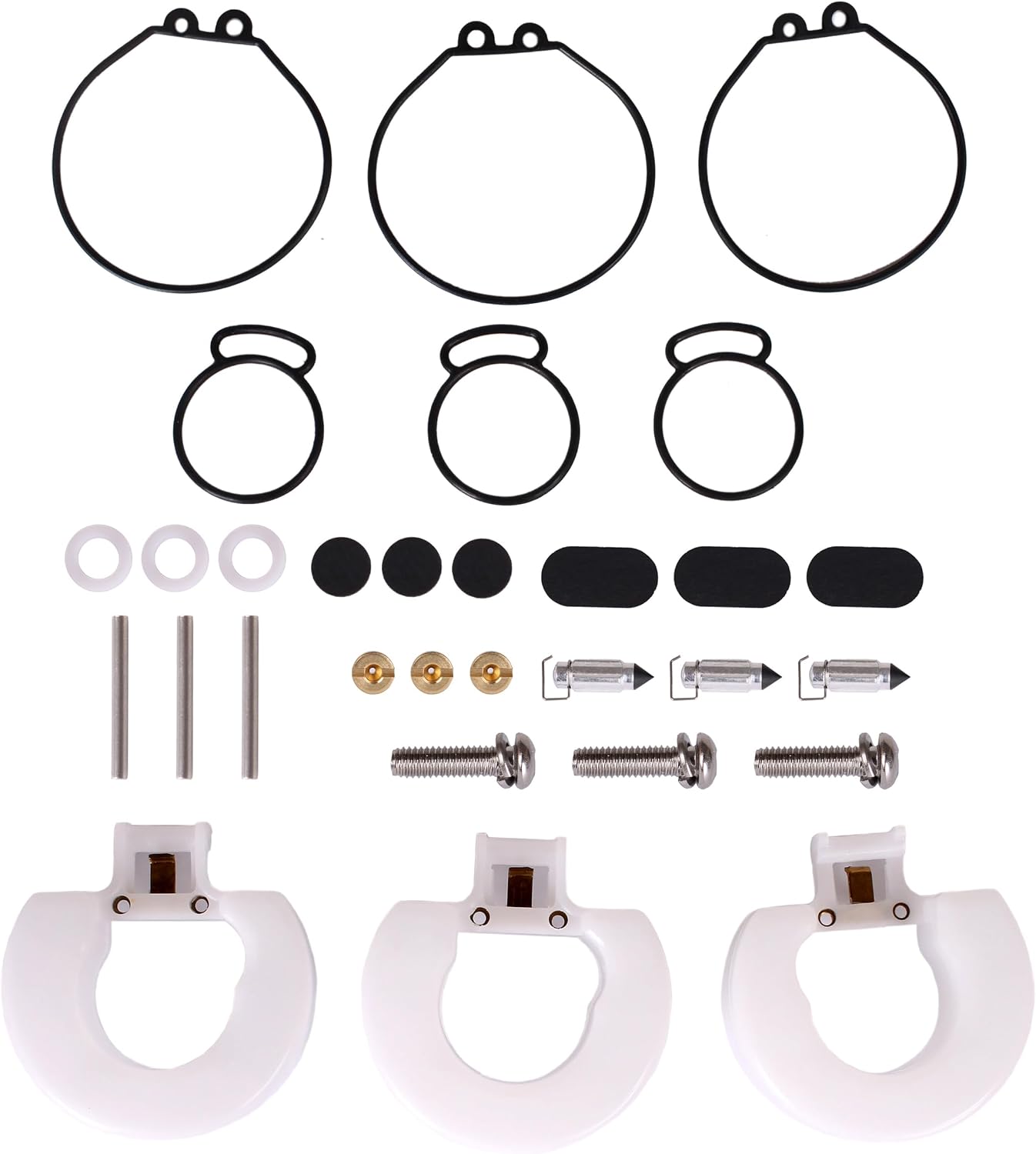 Outboard Engine 6J8-W0093-00 6J8-W0093-02 Carburetor Repair Kits for Yamaha 25HP 30HP Carburetor Carb 6J8-14301-11 6J8-14302-01 6J8-14303-01 Boat Motor