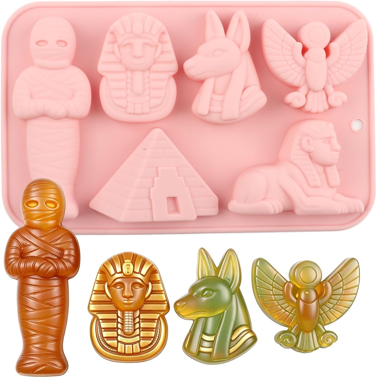6 Cavity Ancient Egypt Silicone Candy Molds