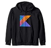 Kotlin Logo for Kotlin Programmers and Developers Gift Zip Hoodie