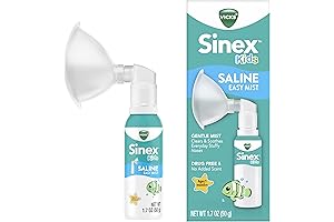 Sinex Kids Saline Easy Mist: Safe, Gentle Nasal Saline for Stuffy Noses