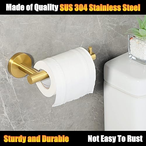 Miniatura 2 de Alise Soporte de papel higiénico,Soporte de papel higiénico Soporte de papel higiénico de montaje en pared Dispensador de almacenamiento,Estante de