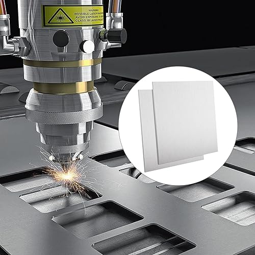 Miniatura 6 de Paquete de 2 láminas de aluminio 6061 T6 de 8 x 8 x 5/16 pulgadas, placa plana de aluminio finamente pulido y desbarbado, 0.315 pulgadas de grosor