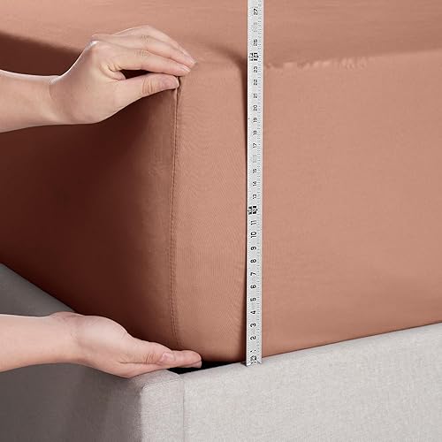 Miniatura 4 de Nestl Bedding - Sábanas bajeras con bolsillo profundo de 53 cm