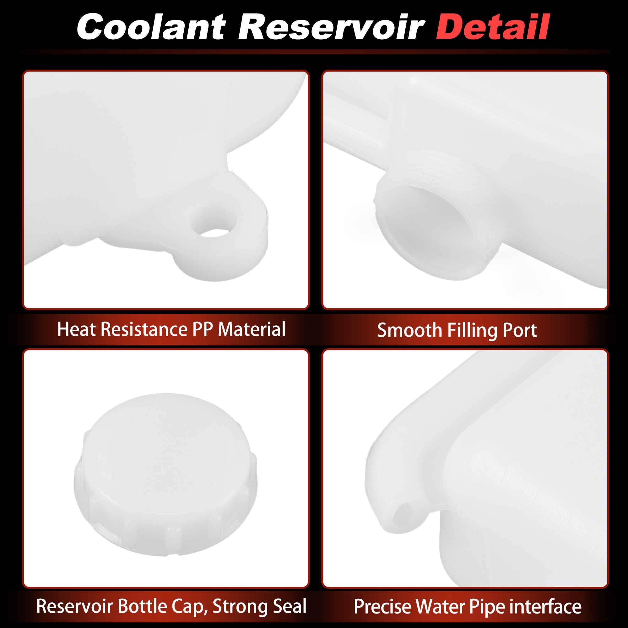 Coolant Expansion Reservoir Tank with Cap for Mitsubishi L200 Montero Sport 2008-2015 603-962 Engine Radiator Coolant Overflow Reservoir Recovery Tank MN135072/603962