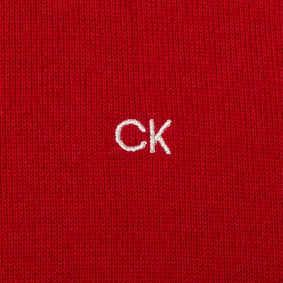 Calvin Klein Su�TER Campus 1/2 Cremallera Hombre - Borgo�a/Plata - XXXXL