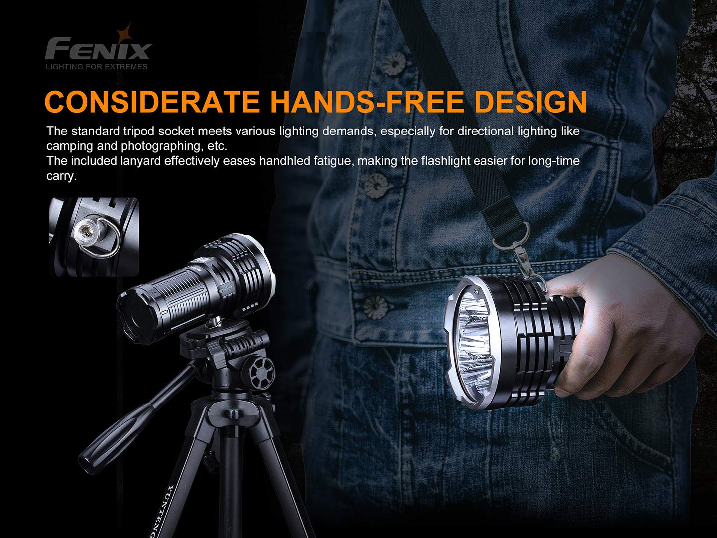 FENIX FELR50R Unisex-Adult Lr50r 12000 Lumen Searchlight Suchlicht, Multicolor, Regular
