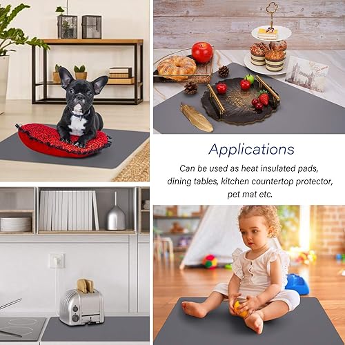 Miniatura 6 de Tapete multiusos de gran tamaño, de silicona, para manualidades, joyas, moldes de fundición, protector de encimera, mantel individual