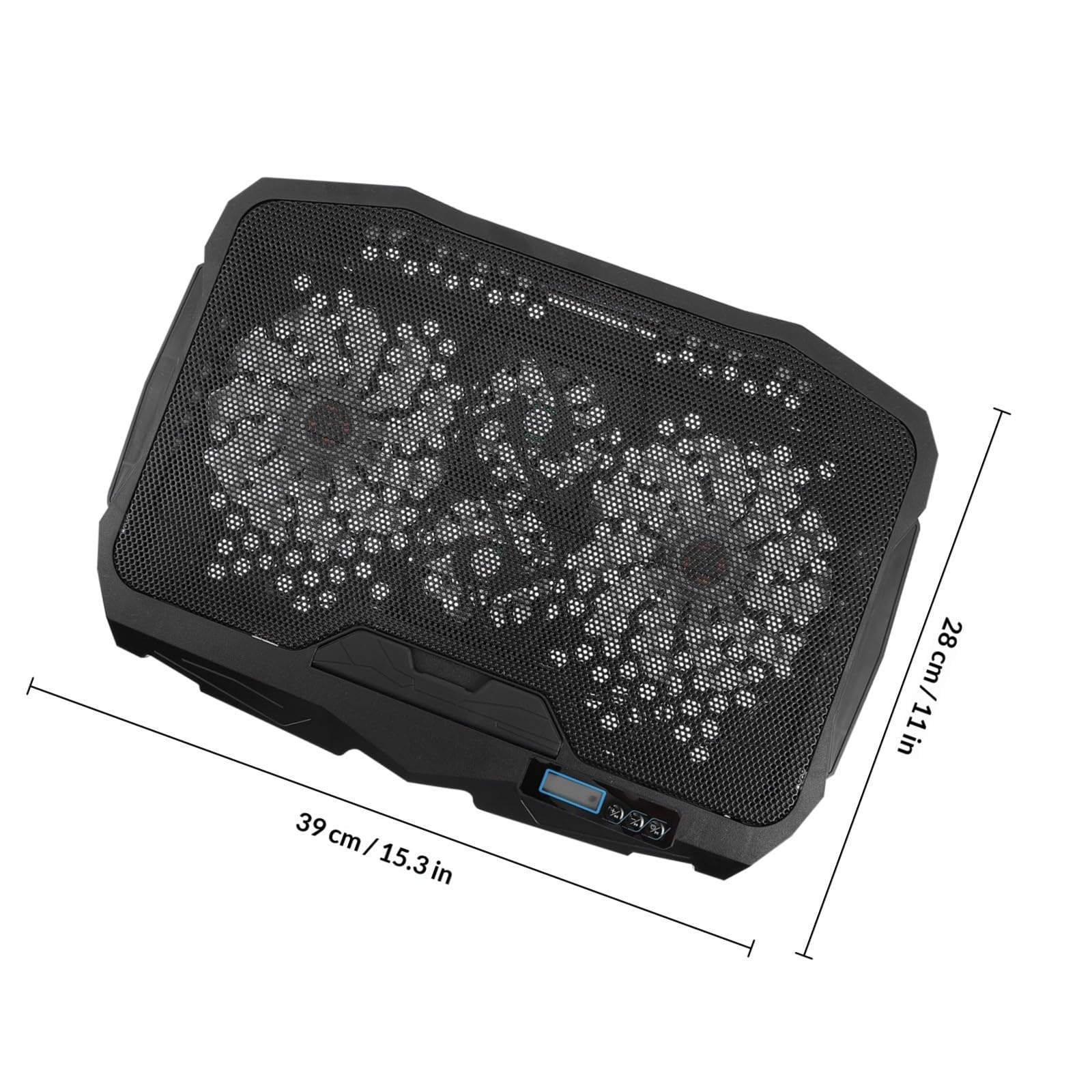 Base de Refrigeración para Portátil Ventilador Ajustable y Control de Velocidad, Soporte Ventilado de Plástico y Hierro Adecuado para Decoracion Verano