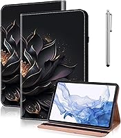 Vista 8 de Funda para Xiaomi Pad 5 / Pad 5 Pro 11 pulgadas 5G 2021, diseño de rayas de color sólido en relieve Funda de cuero PU con ranura para tarjeta Banda