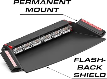 Feniex Q-2X Dash Light | Cig Plug + 2 Mode | 5 Colors in One (Red-Blue-Amber-White-Green) | Suction + Permanent Mounts | 54 LEDs, Super Bright 3 Watt LEDs, SAE Class 1