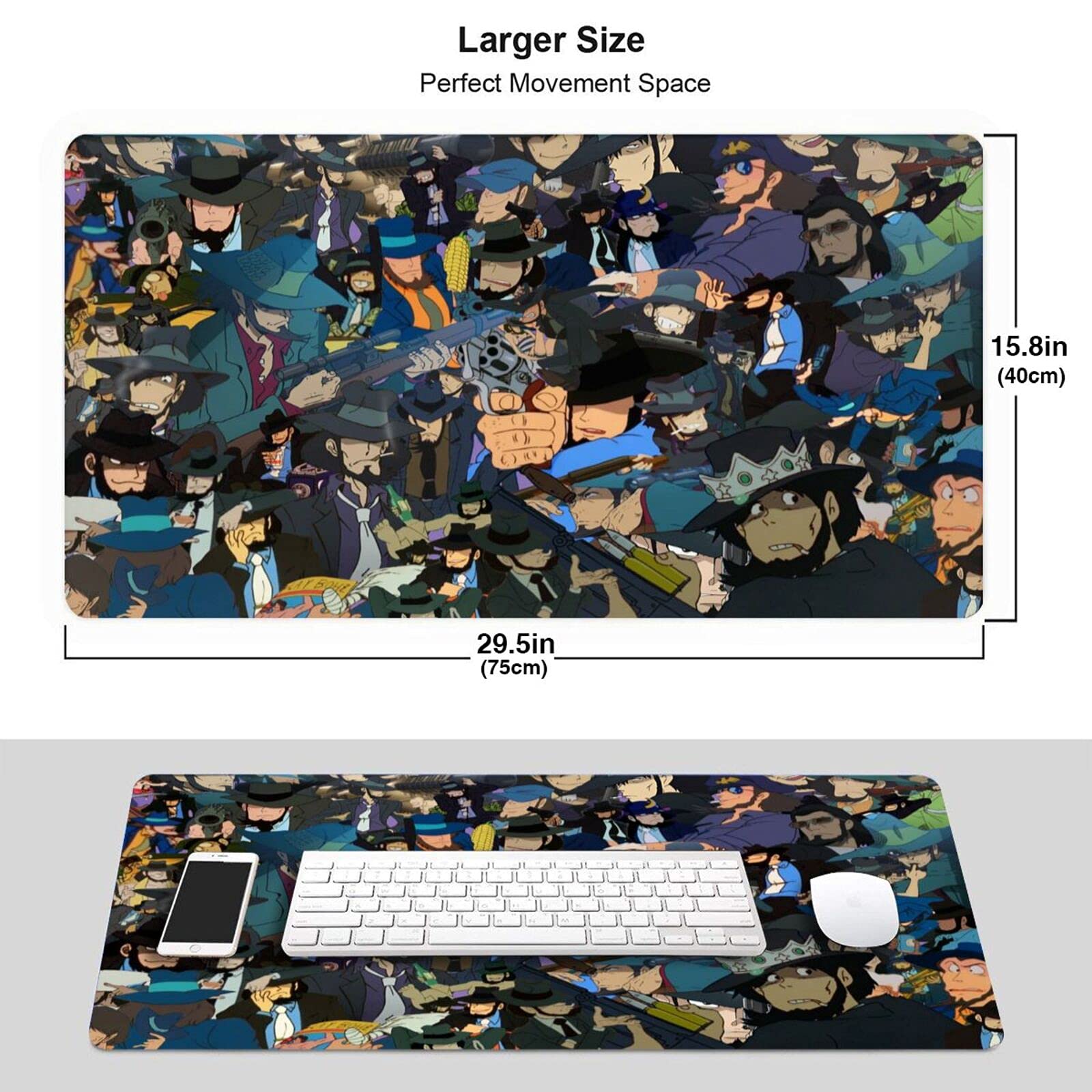 Amazon.co.jp：ルパン三世 マウスパッド 大型 超大型 デスクマット