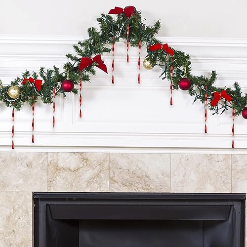 Miniatura 4 de Luxtea 24 adornos colgantes de Navidad, carámbanos de aluminio torcidos para bodas, decoraciones de árbol de vacaciones de Halloween (brillante, 9.8