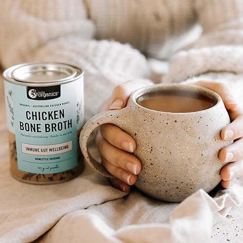 Miniatura 3 de Nutra Organics Sopa de caldo de hueso de pollo - Concentrado de caldo de pollo de sabor original casero para el bienestar inmunológico, la salud