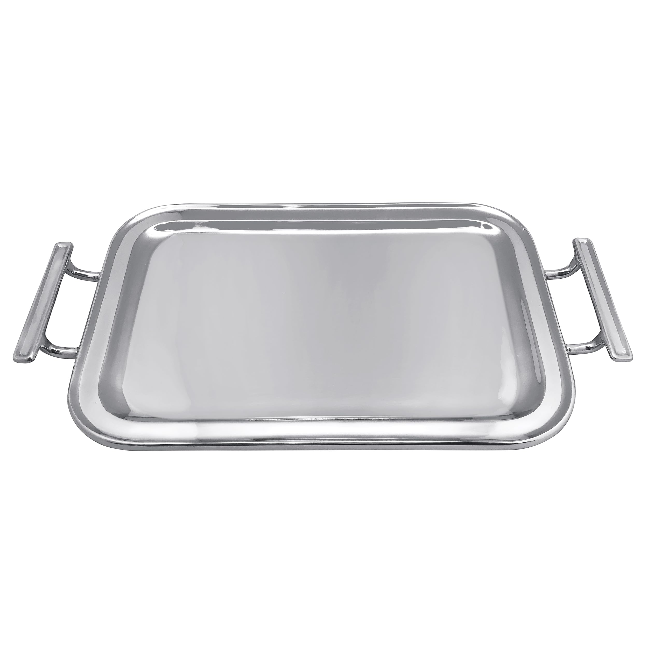 MARIPOSA Trays, Bowls & Platters tavola e Servizio, Alluminio, Signature Silver
