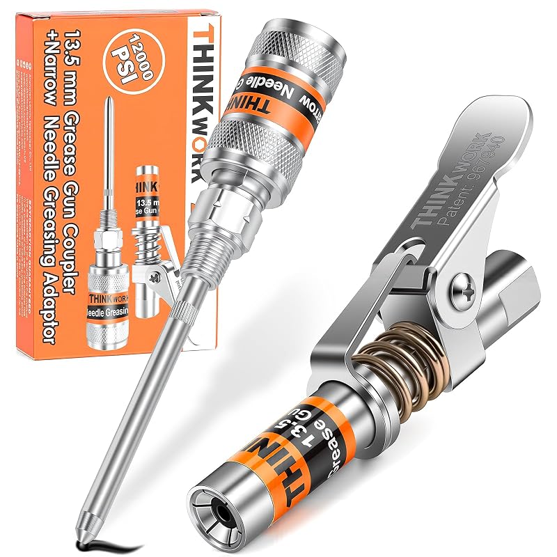 Kit de acoplador para engraxadeira THINKWORK com dispensador de agulha estreita de 2 mm W6121