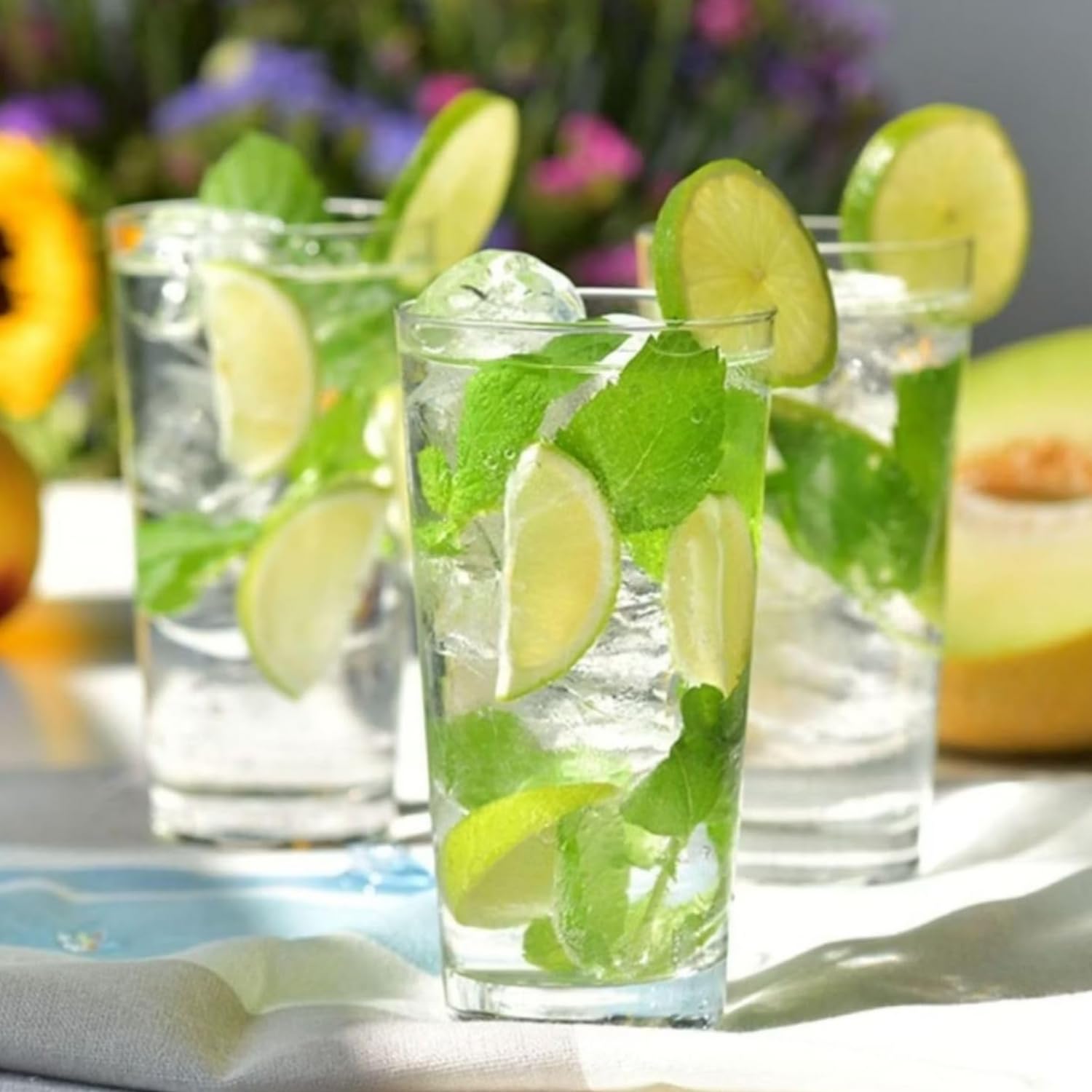 Krosno Alto Bicchieri Acqua Succo Vetro | Set di 6 | 380 ML | Collezione Pure | Ideale per la Casa, Ristorante e Ricevimenti | Adatto alla Lavastoviglie