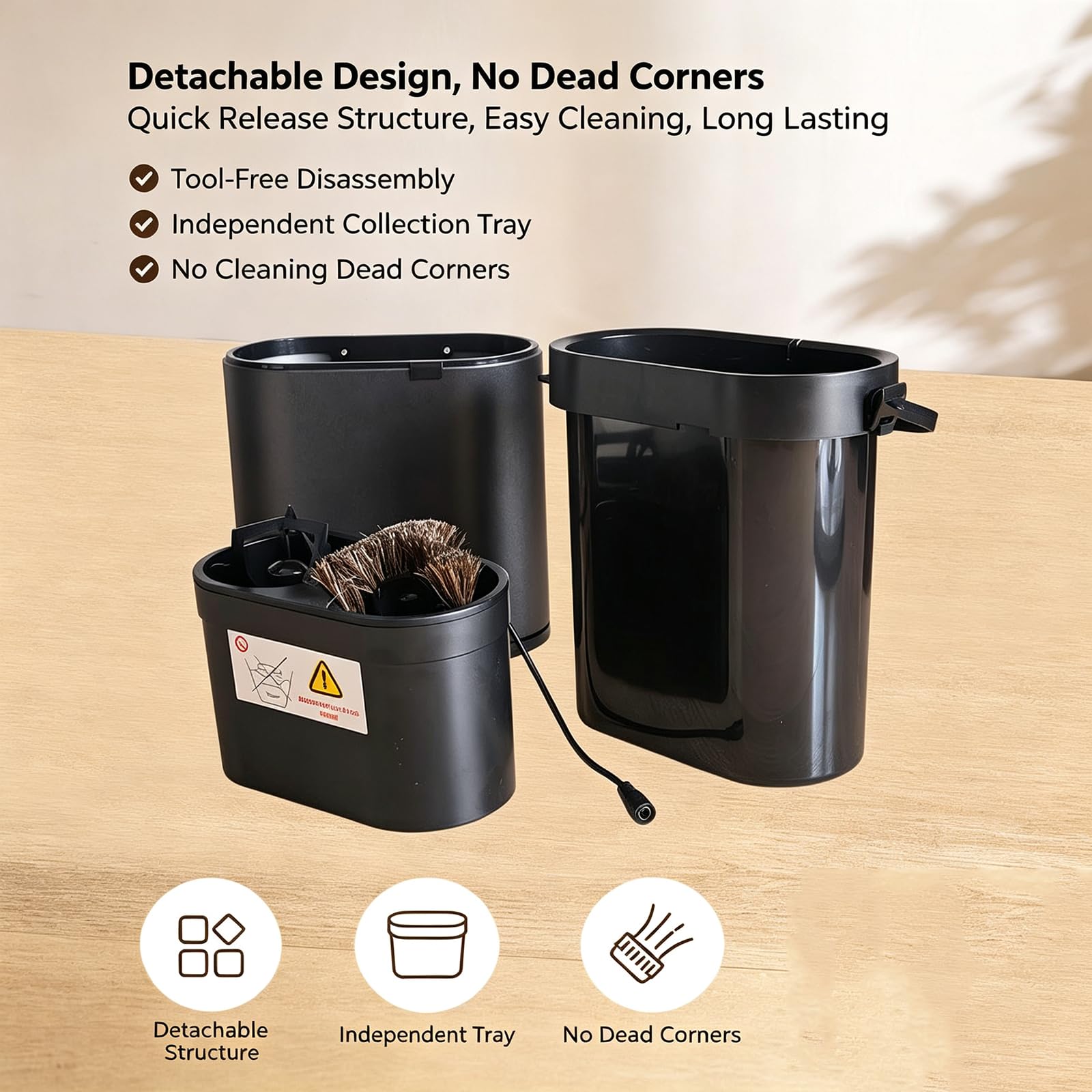 Limpiador Eléctrico De Portafiltros De Café, Máquina Automática para Eliminar Los Posos De Café, Universal De 51/53/58 Mm, para Montaje En Pared Y Sobremesa