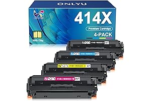 OnlyU Compatible Toner Cartridge Replacement for HP 414X 414A Toner Set