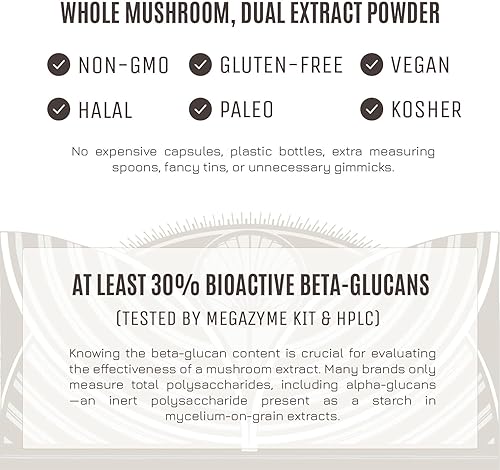 Miniatura 6 de Hamilton's Lucid Lion's Mane - Extracto de hongo orgánico en polvo para reparación sináptica de alta potencia promueve el factor de crecimiento