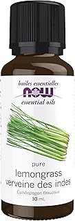 NOW Essential Oils, Lemongrass Oil, Uplifting Aromatherapy Scent, Steam Distilled, 100% Pure, Vegan, Child Resistant Cap, ...