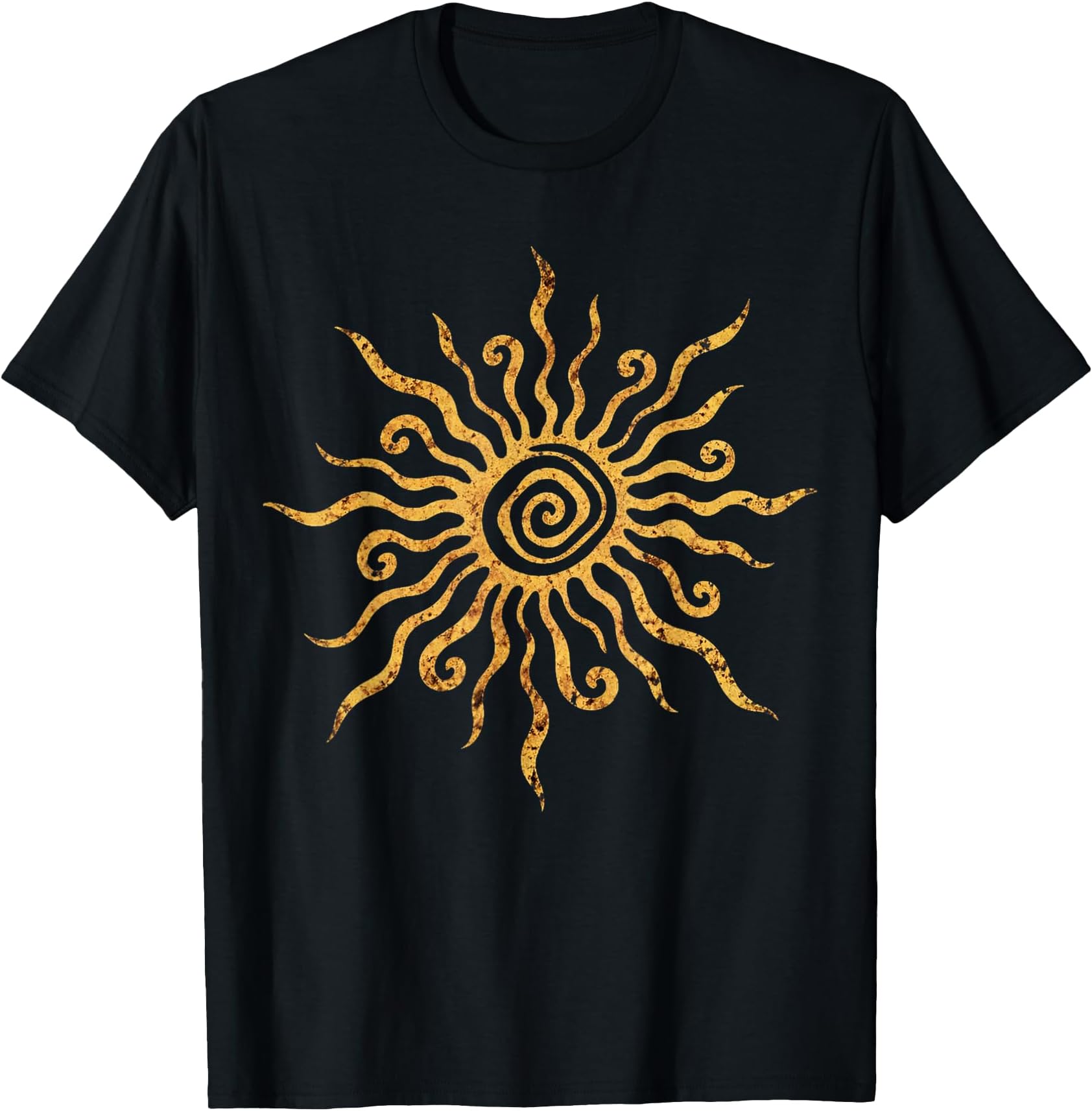 Boho Sun Symbol Illustration | Tribal Sun Design T-Shirt