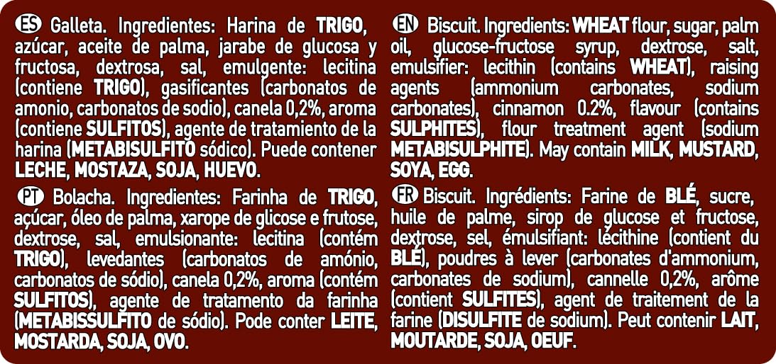 Cuétara Napolitanas Caja De Galletas - Paquete de 2 x 213gr - Total: 426 gr
