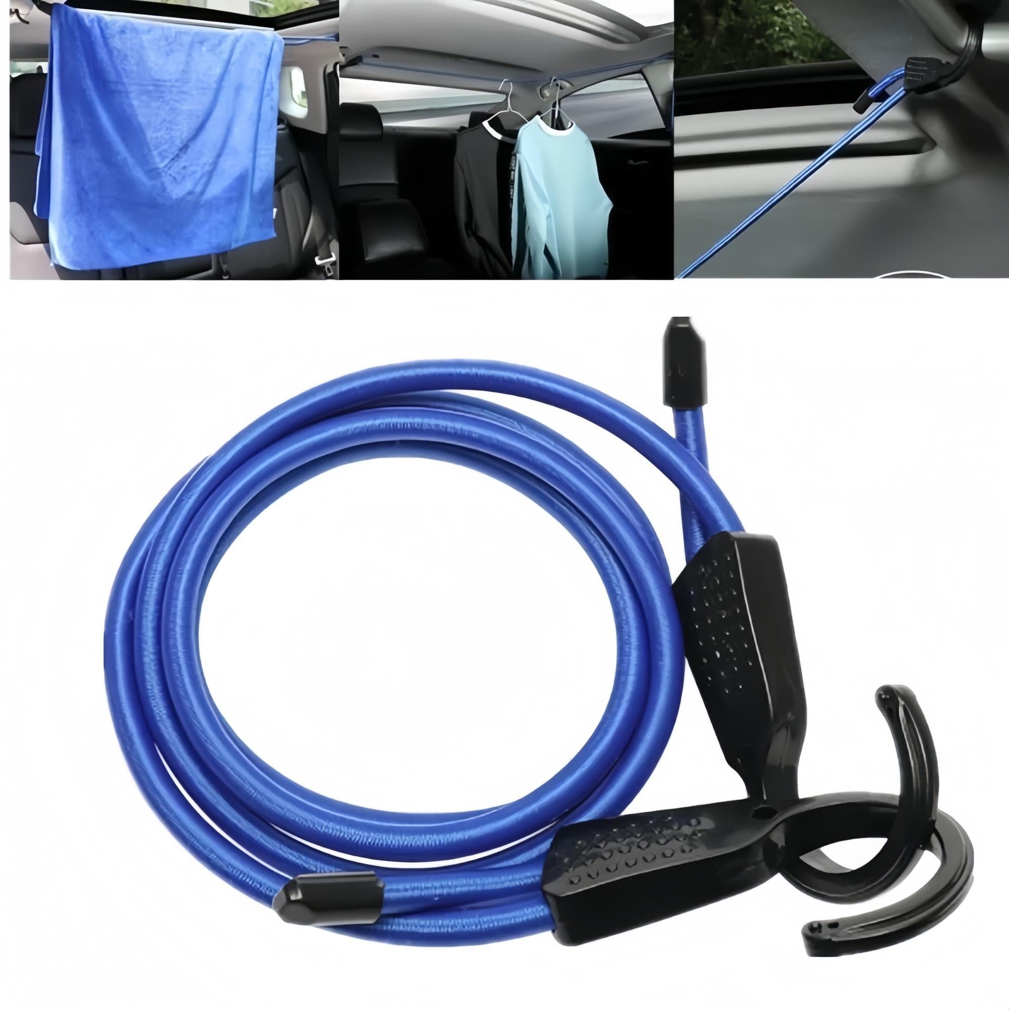 Auto Wäscheleine Haken Ladung Gepäck Zurrgurt(Black 3M)