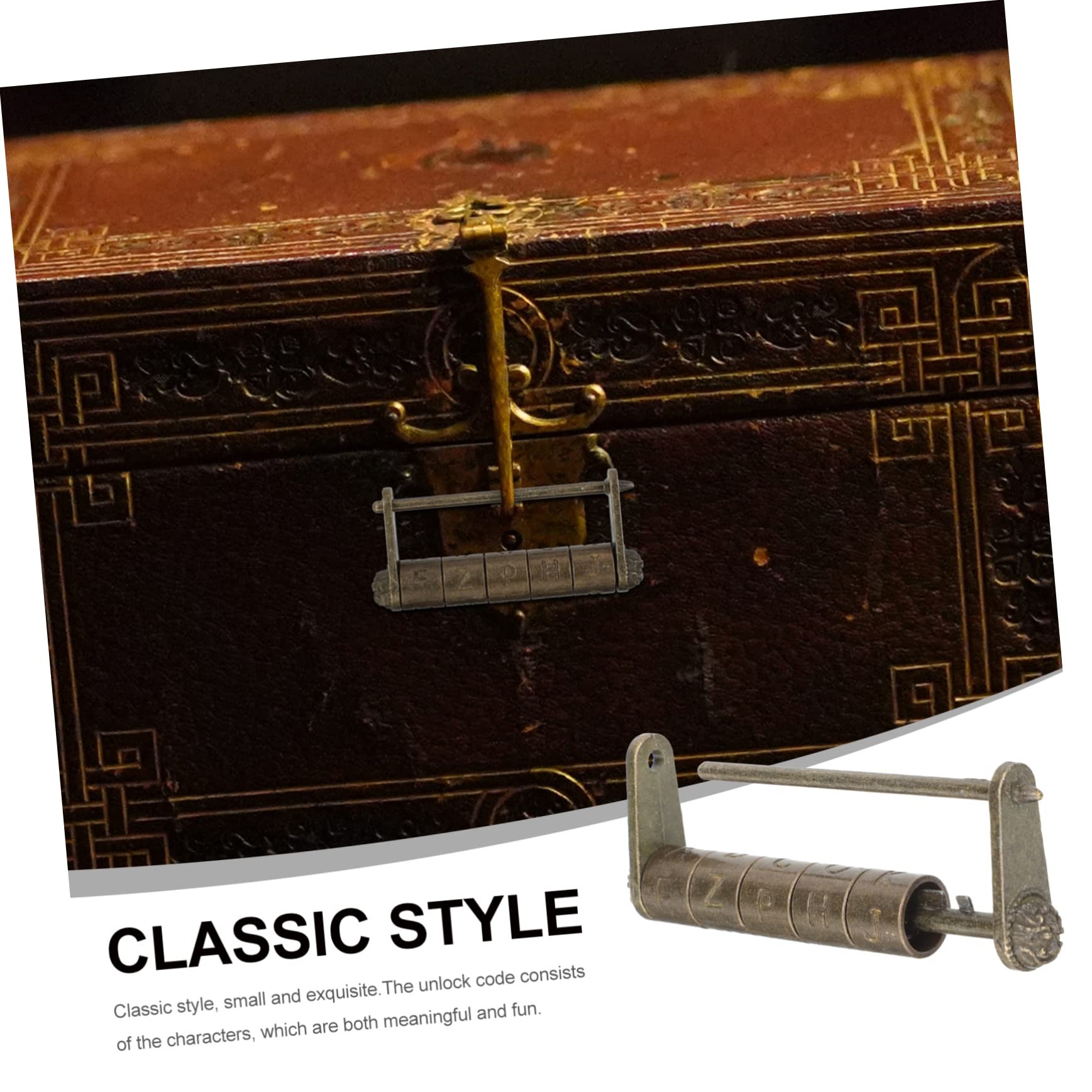 ARTIBETTER 4 Stücke Vintage Schloss Retro Schloss Für Home Home Supplies Antike Dekorative Vintage Holz Box