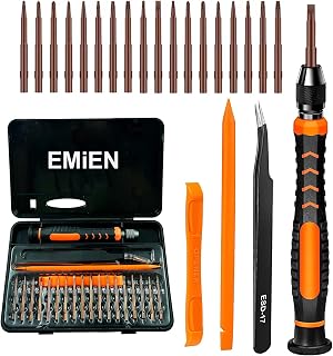 EMiEN Precision Screwdriver Set, 23 in 1 Multi-function Magnetic Screwdriver Bit Professional Electronics Repair Tool Kit for iPhone, MacBook, Nintendo, XBOX, PS4, PS5, Ring Doorbell, Laptop, Watch