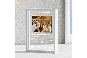witfox Personalized Spotify Plaque with Free White Frame