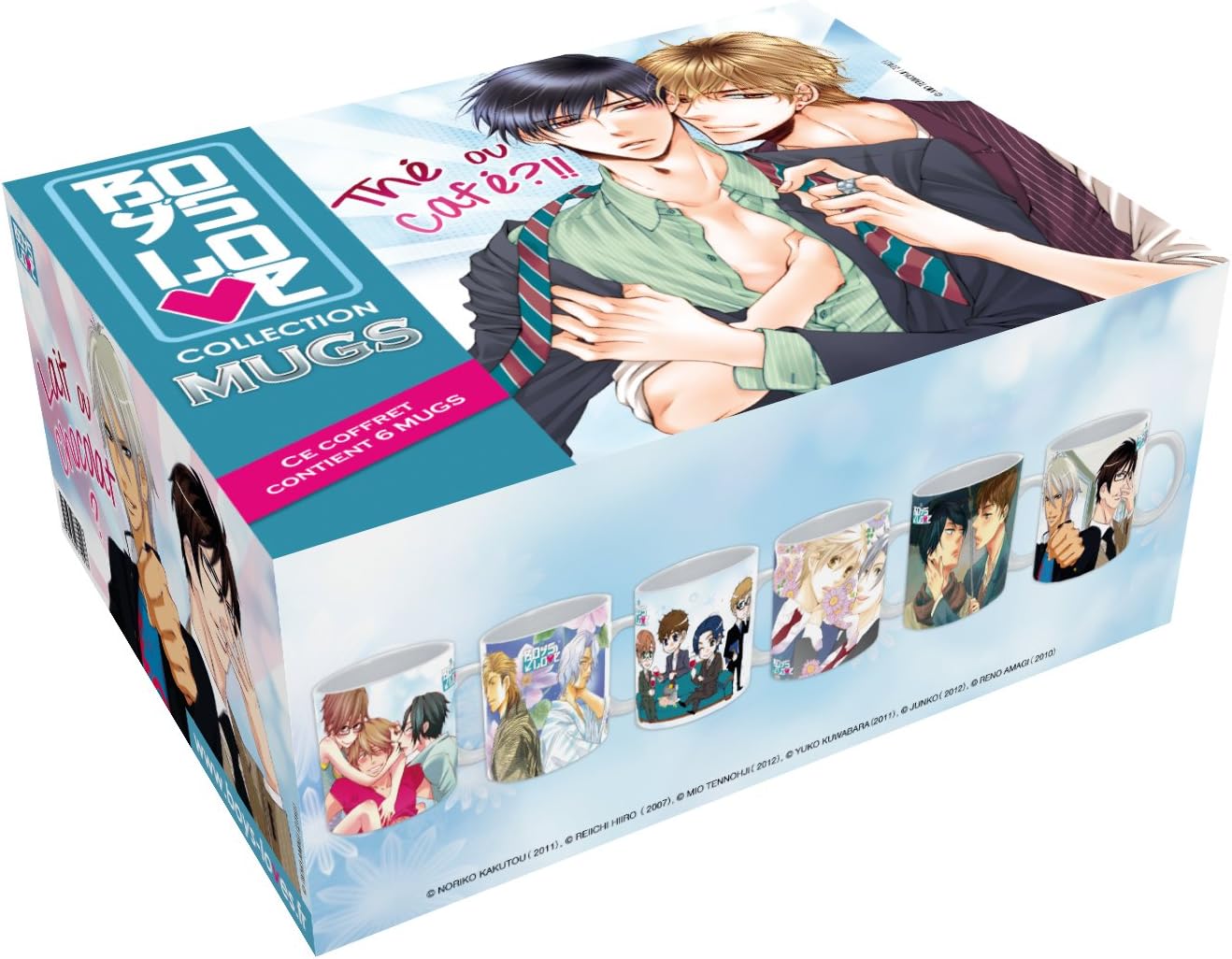 Boys 'Mugs (Yaoi Love Vol. 2 – Box of 6 Cups)