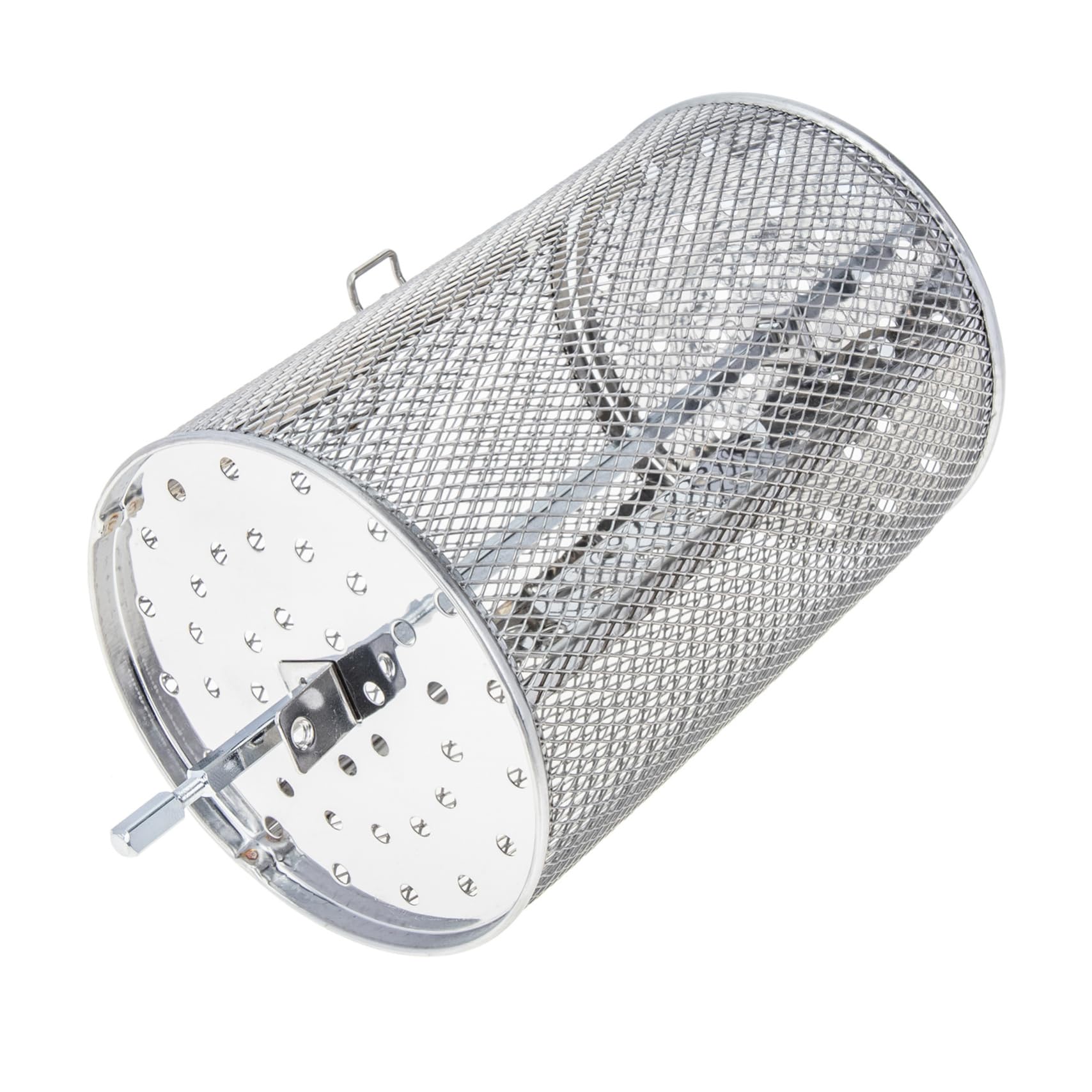 POPETPOP Stainless Steel Rotating Baking Cage Oven Grill Baskets Roasting Cages Must-have for Efficient Grilling and Baking